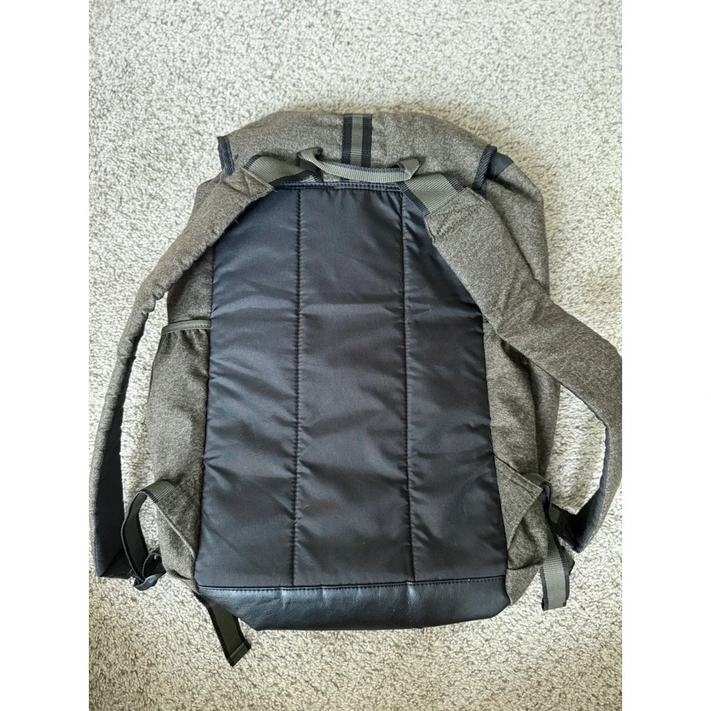 Puma Mens Heritage‎ large Rucksack Backpack Green Herringbone Laptop Sleeve Bag